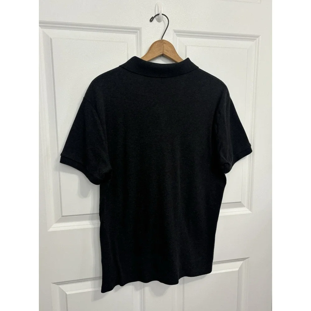 Polo Ralph Lauren Custom Slim Fit Polo Shirt Men's L Charcoal Gray Cotton 0755